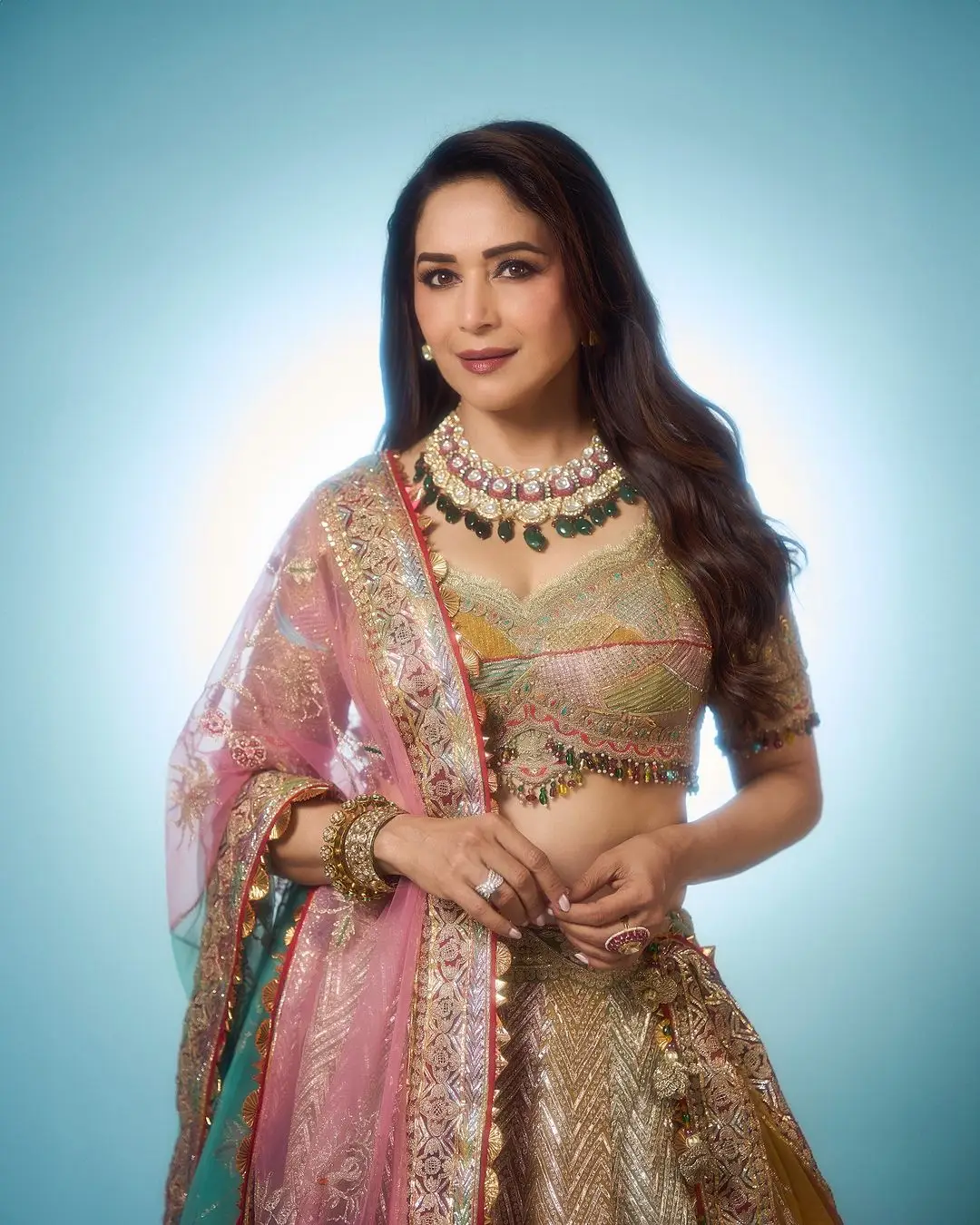 Madhuri Dixit Photos at Anant ambani and Radhika merchant wedding